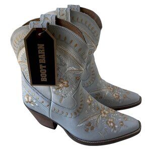 Brand New with Tags Boot Barn Dingo Ivory Embroidered Western Cowboy Boots